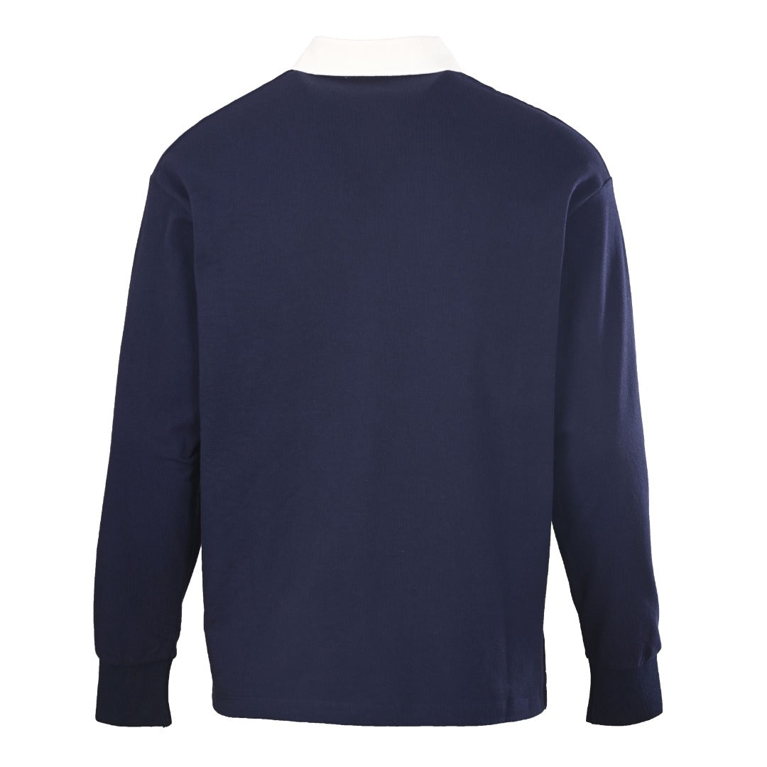 Contrast Collar Navy Blue