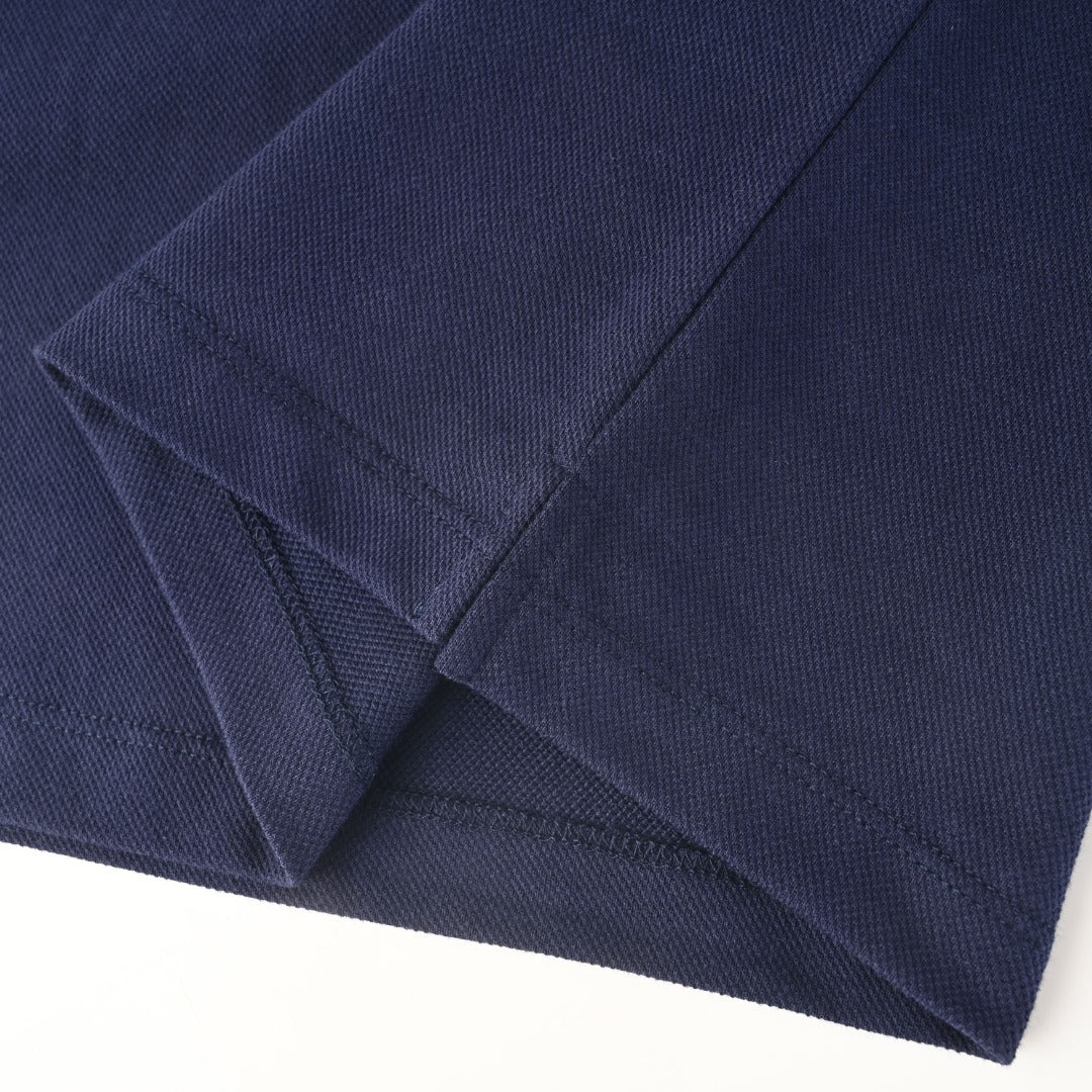 Contrast Collar Navy Blue