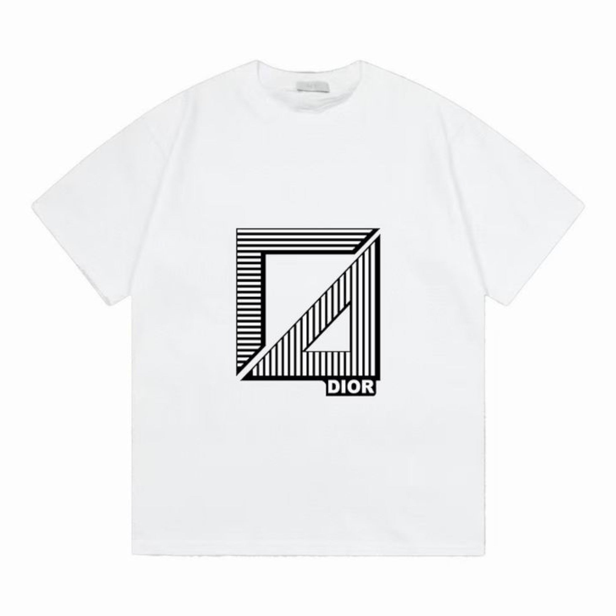 Geometric Frame Logo T-Shirt White