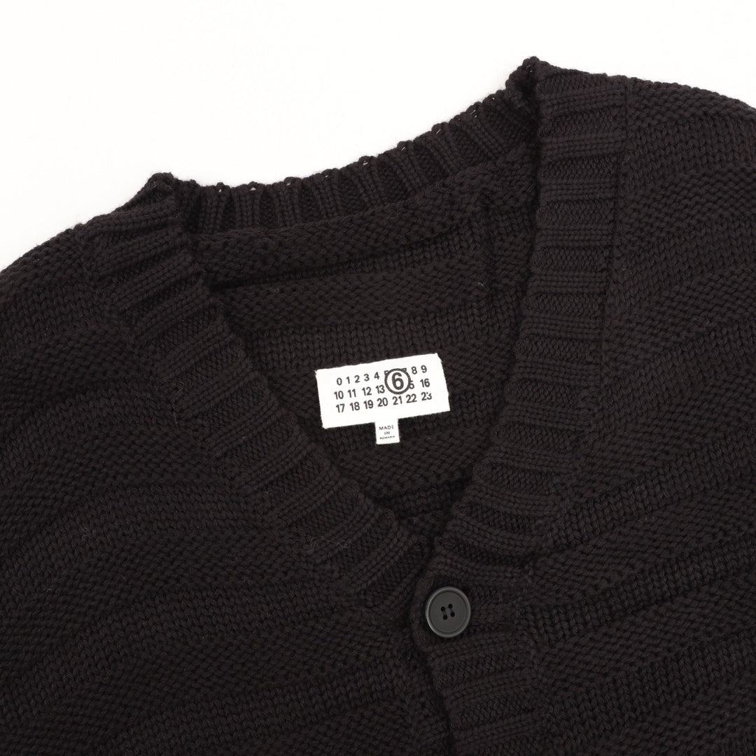 Distressed Knit Black