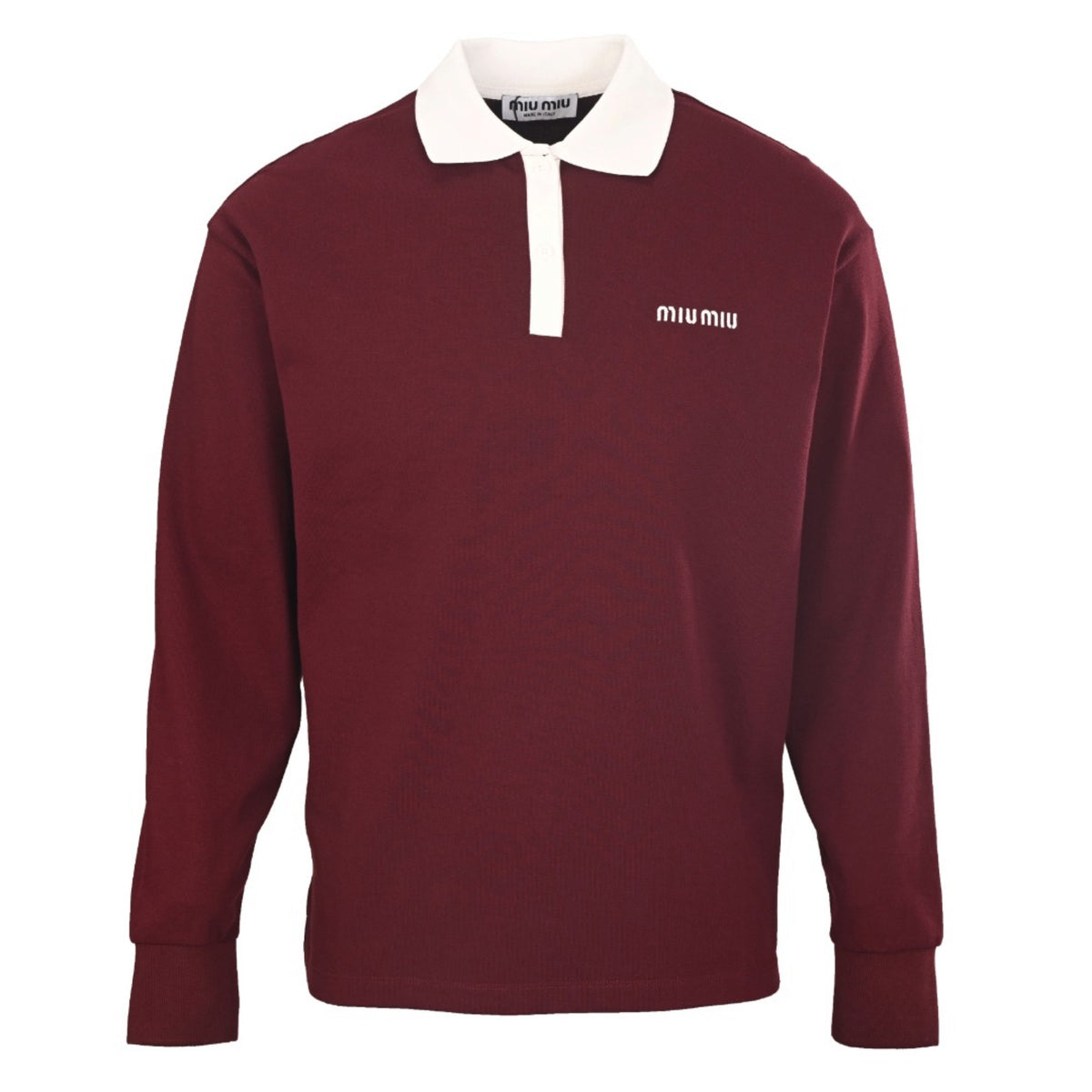 Contrast Collar Burgundy