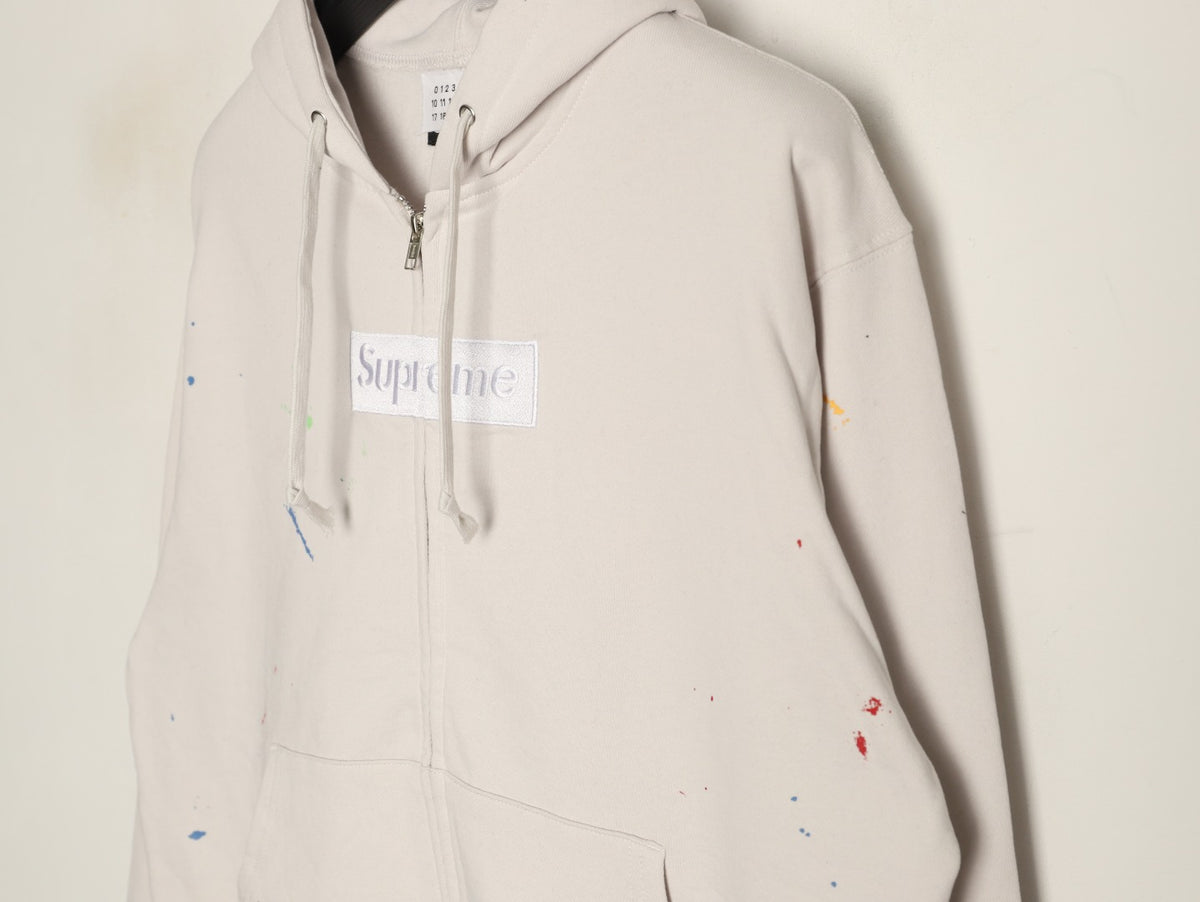 Box Logo x MM6 White