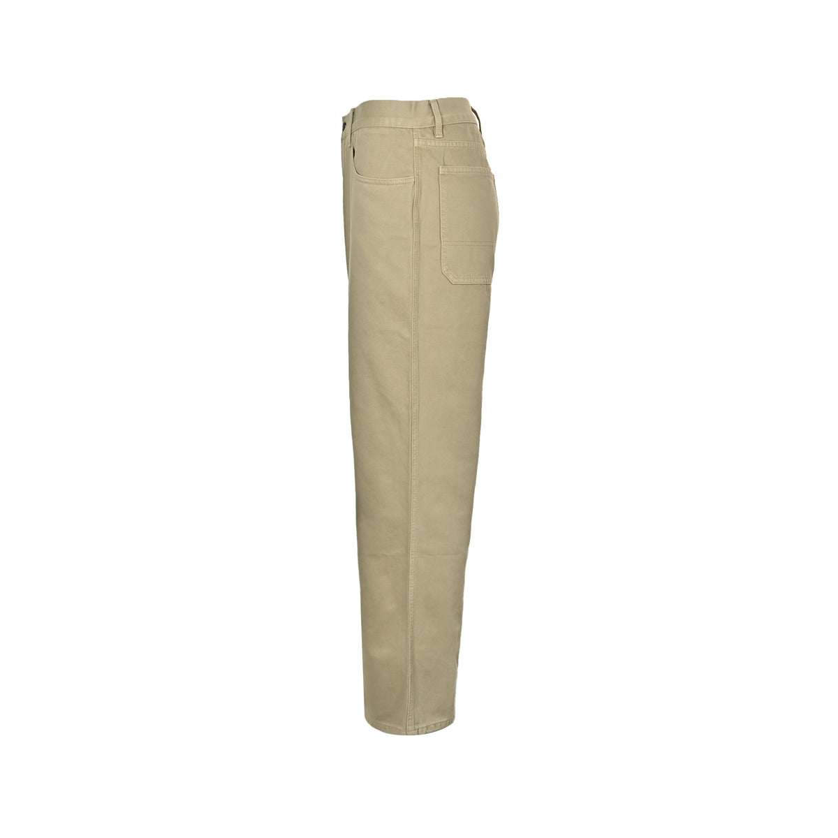 Straight-Leg Trousers Beige