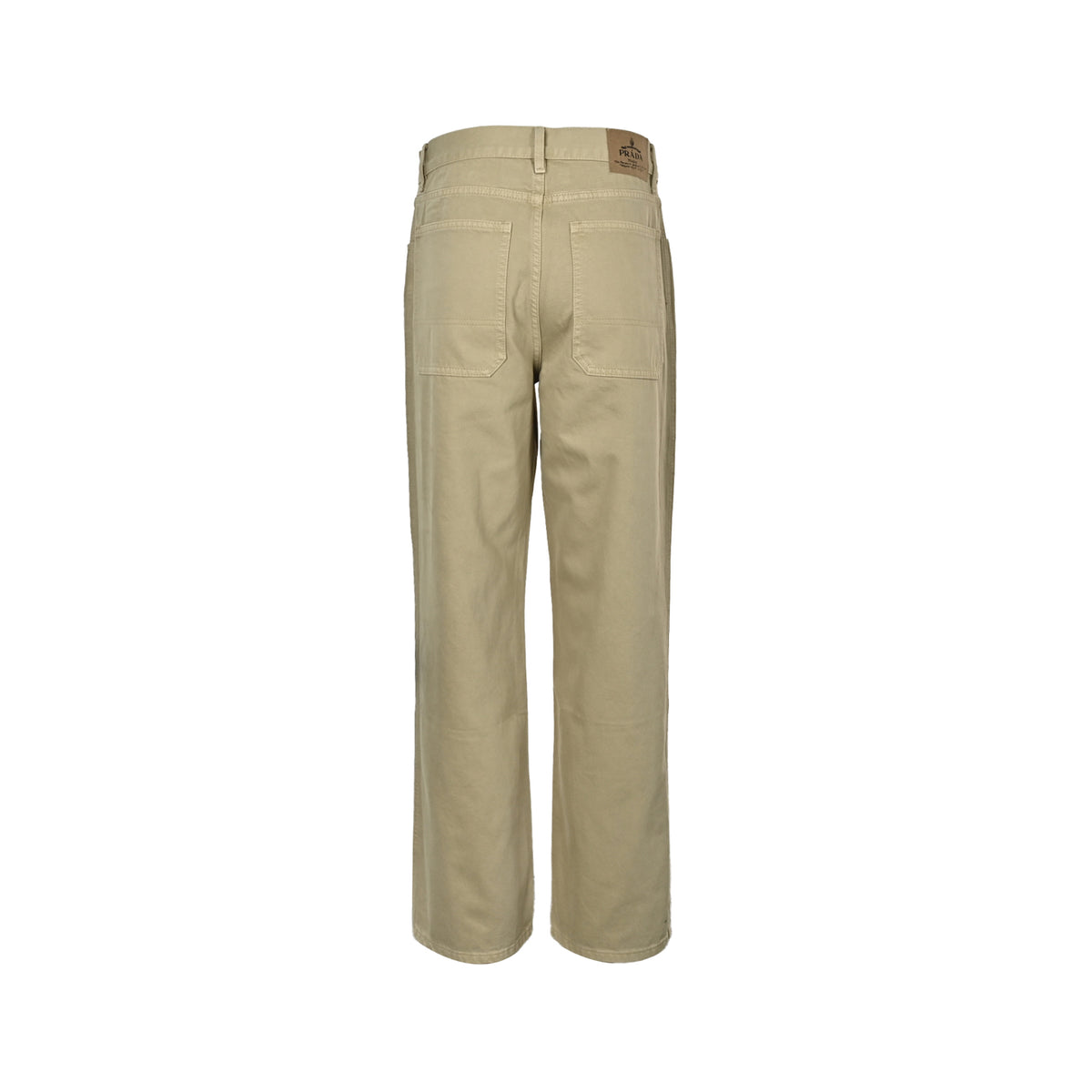 Straight-Leg Trousers Beige