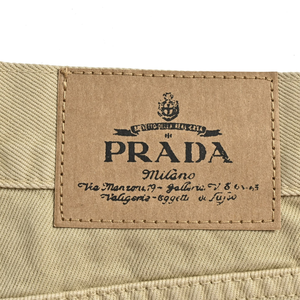 Straight-Leg Trousers Beige