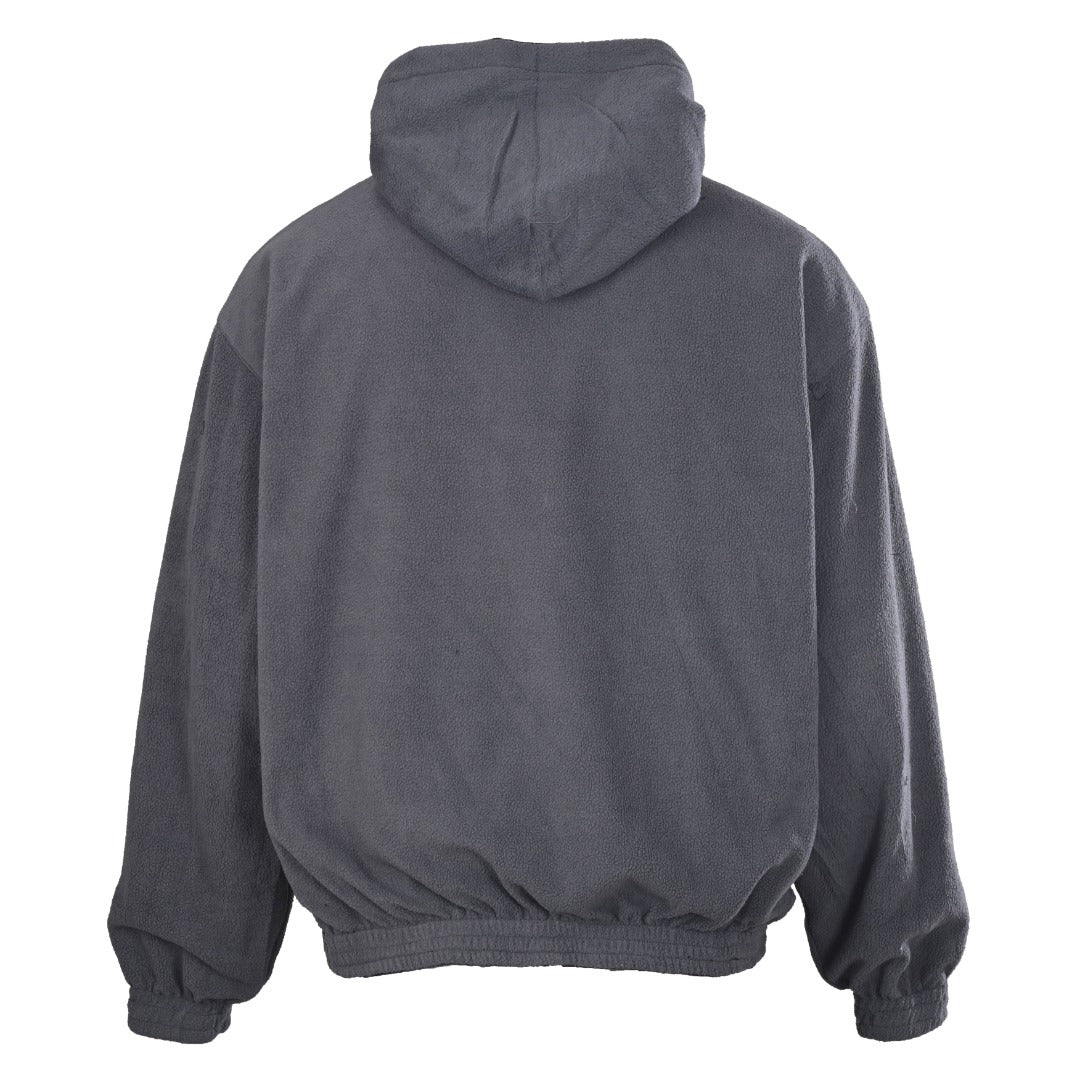 Reversible Fleece-Lined Nylon Hooded Jacket