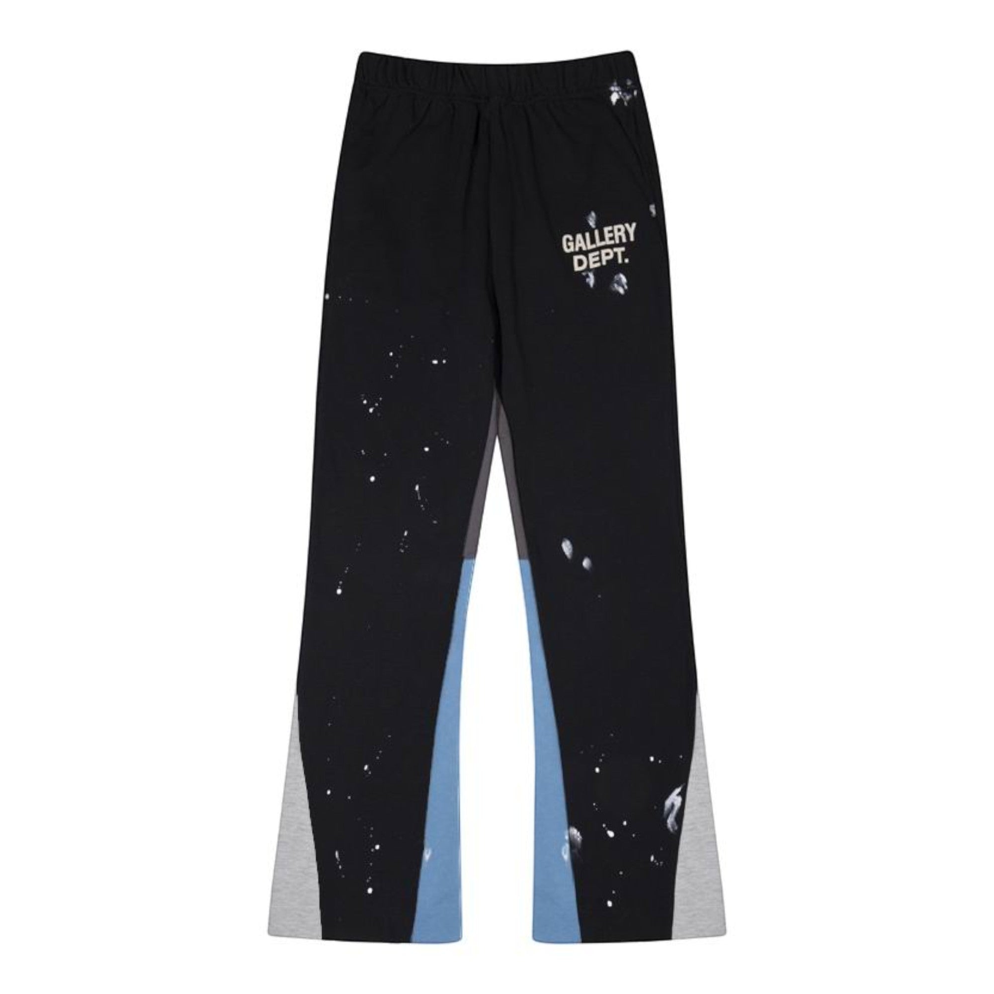 Painted Flare Sweatpants Black