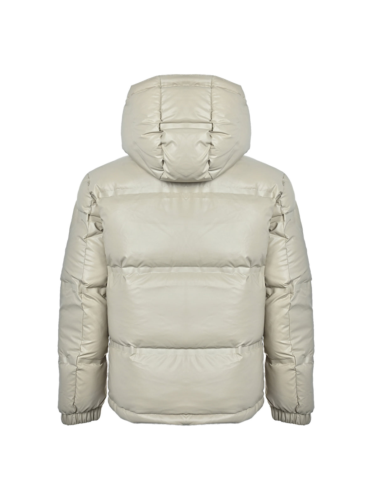 Logo Plaque Down Puffer Beige