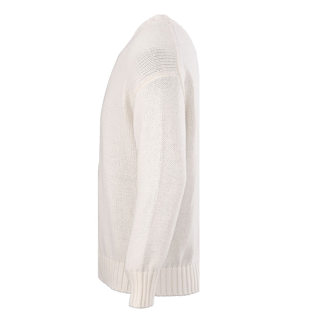 Cotton Crewneck Jumper White