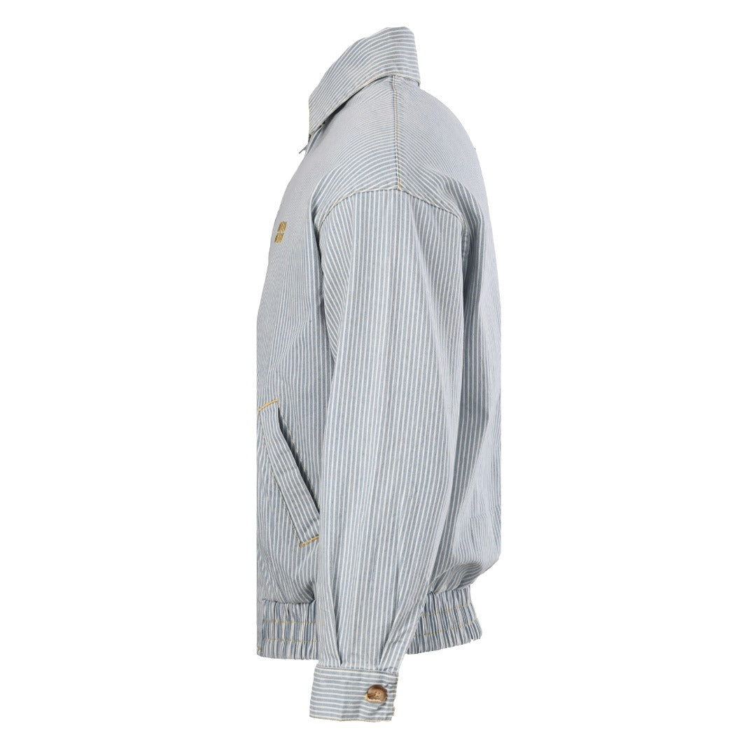 Striped Chambray Blue