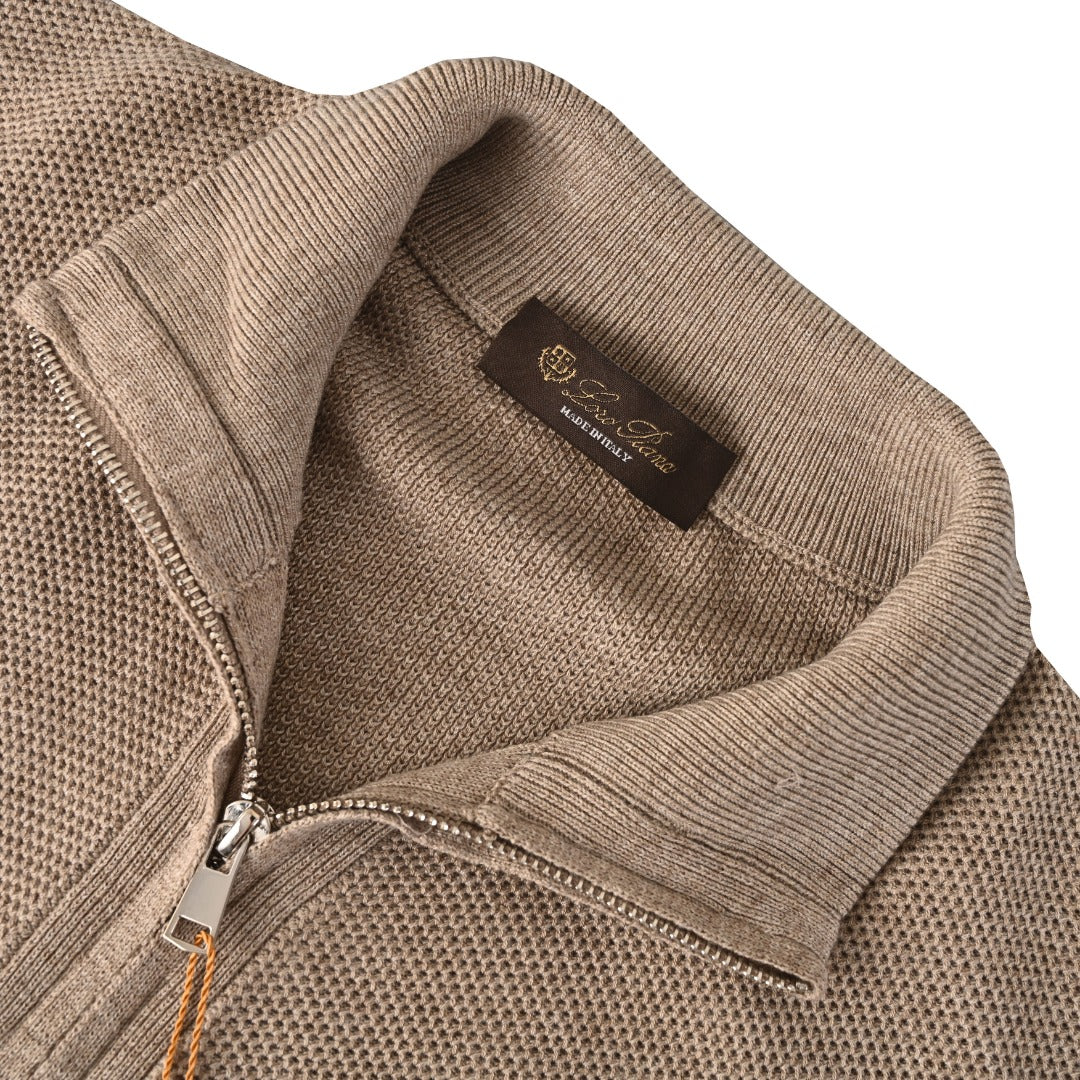 Crest Full-Zip Taupe Brown