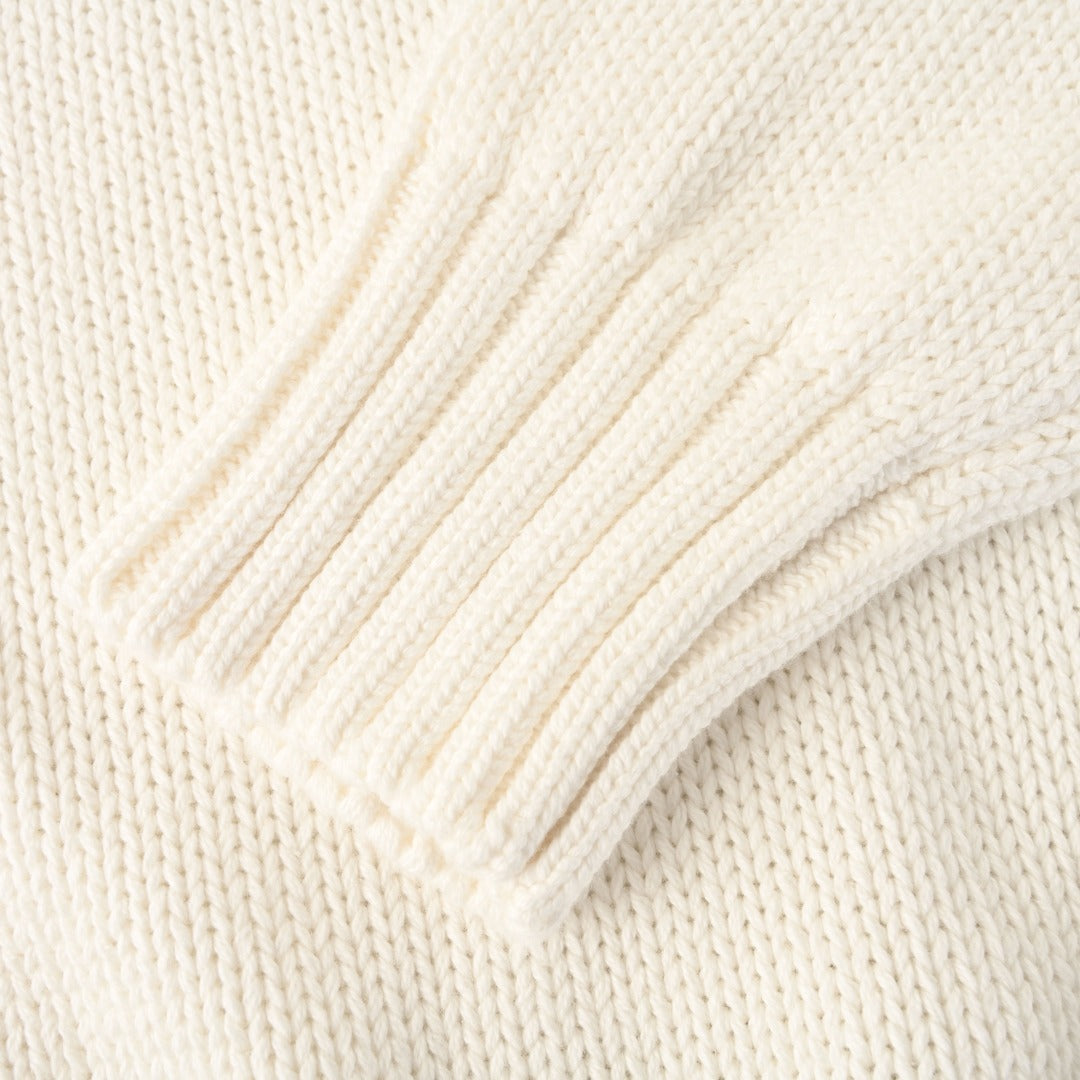Cotton Crewneck Jumper White