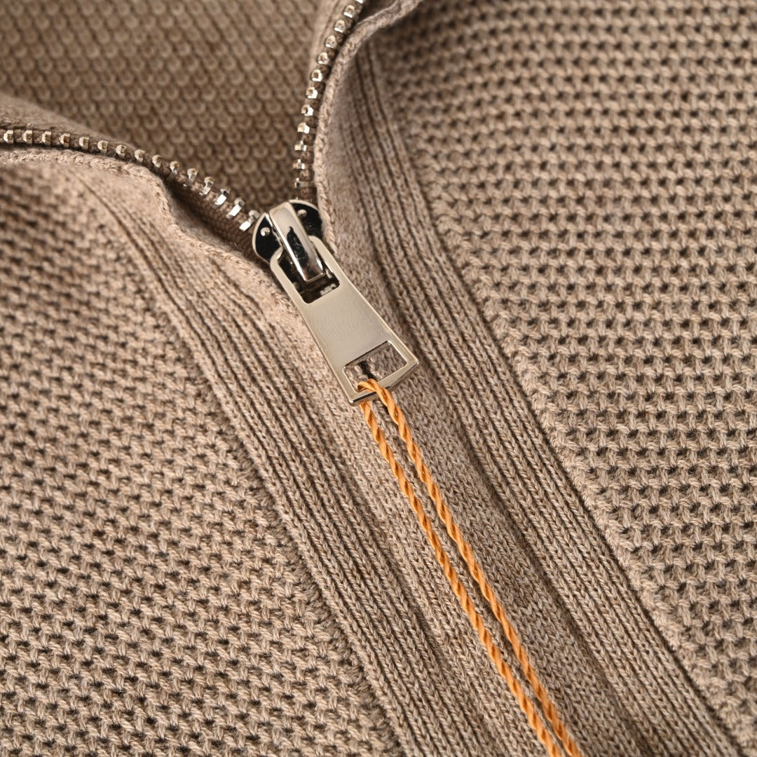 Crest Full-Zip Taupe Brown