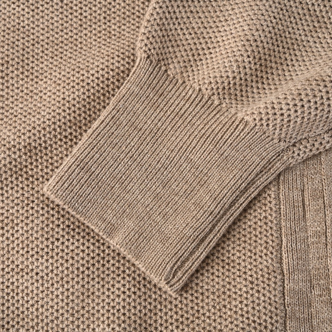 Crest Full-Zip Taupe Brown