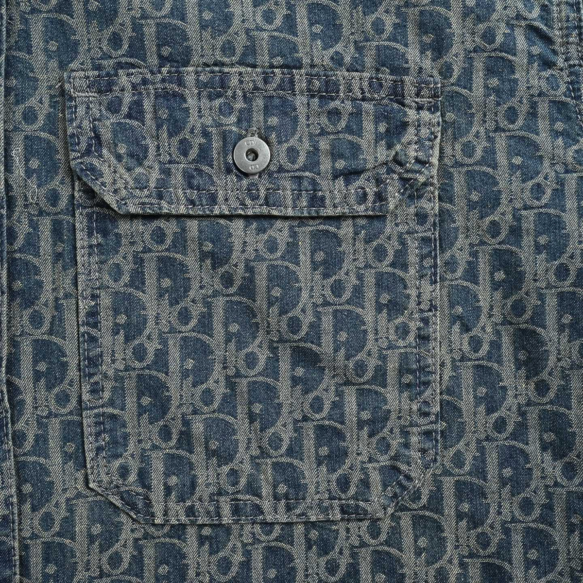 Oblique Denim Overshirt Blue