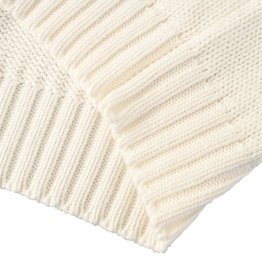 Cotton Crewneck Jumper White