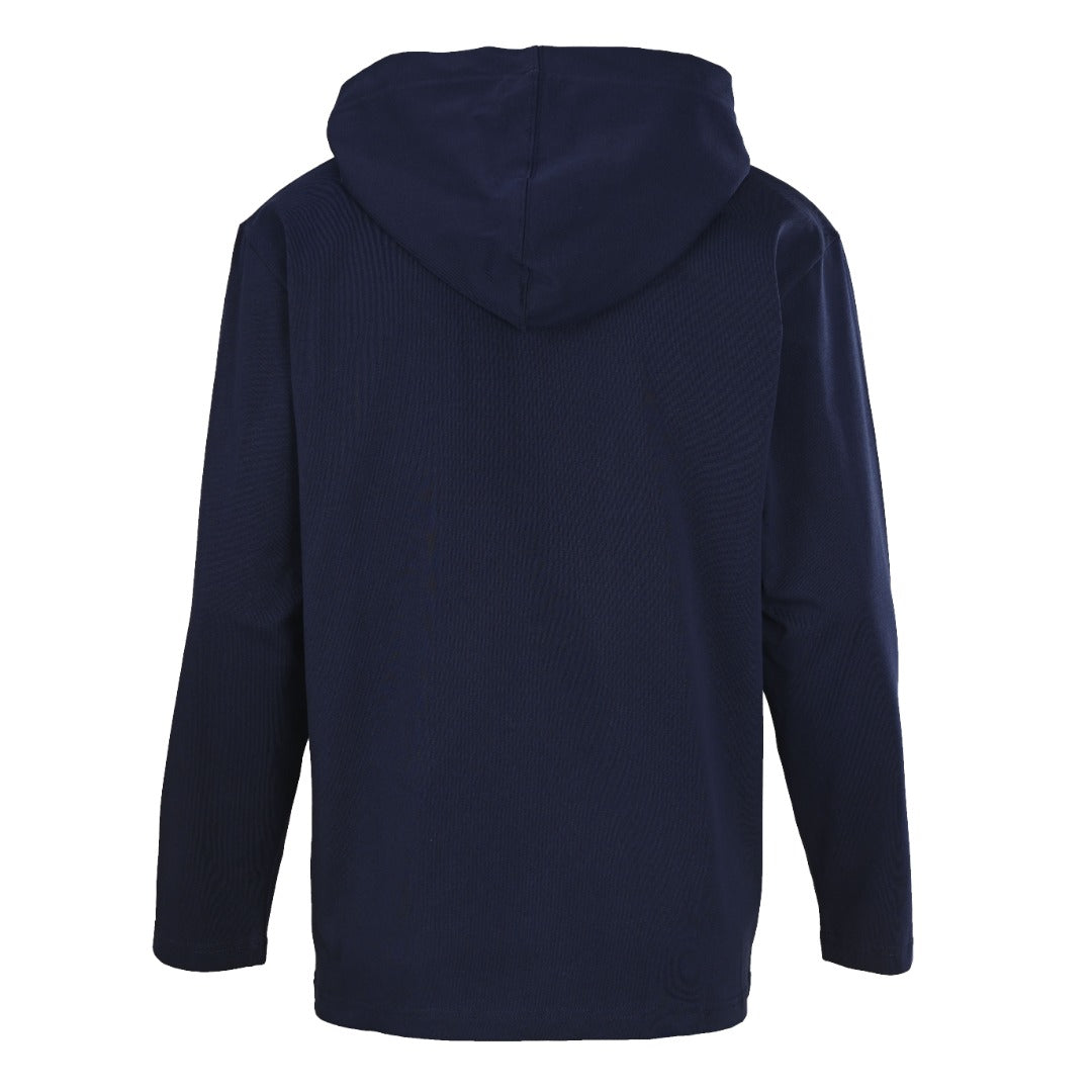 Long-Sleeve Hooded Navy Blue