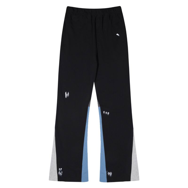 Painted Flare Sweatpants Black