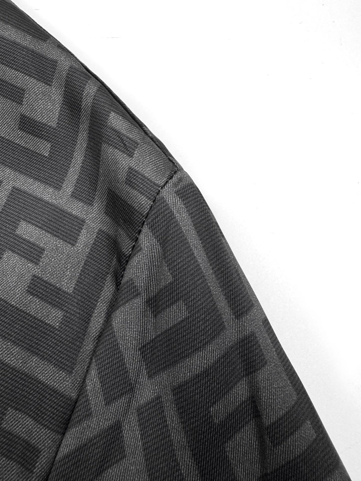 FF Monogram Long-Sleeve Shirt Grey / Black