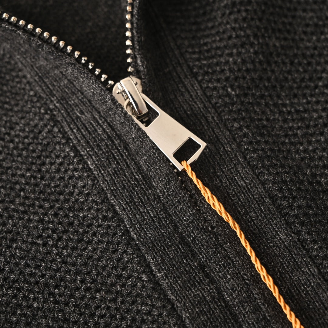 Crest Full-Zip Charcoal Grey