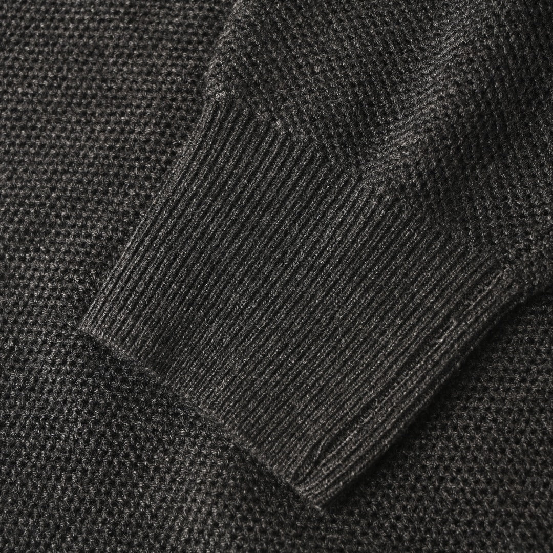 Crest Full-Zip Charcoal Grey