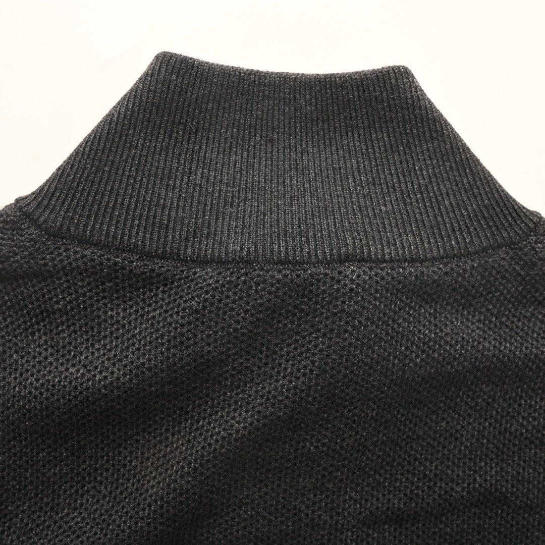 Crest Full-Zip Charcoal Grey