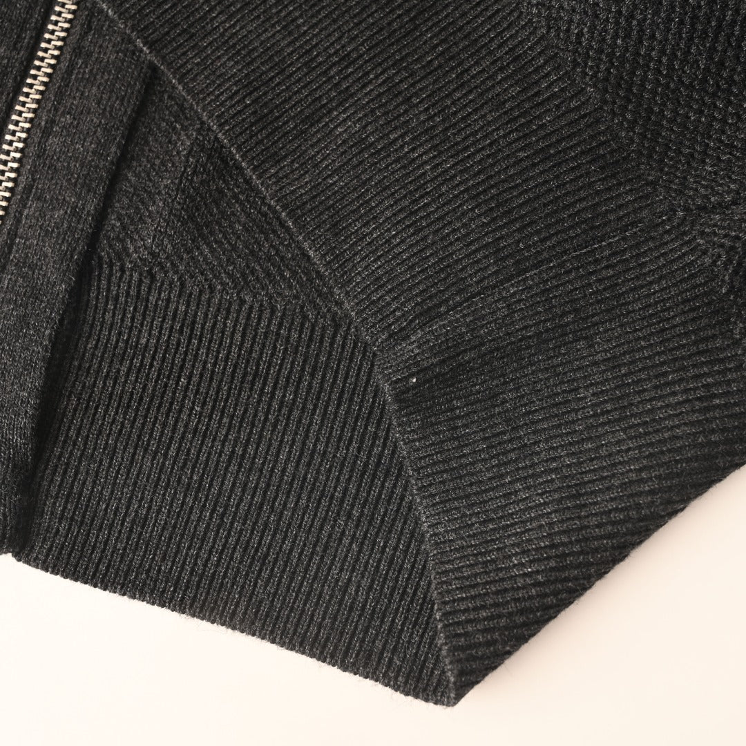 Crest Full-Zip Charcoal Grey