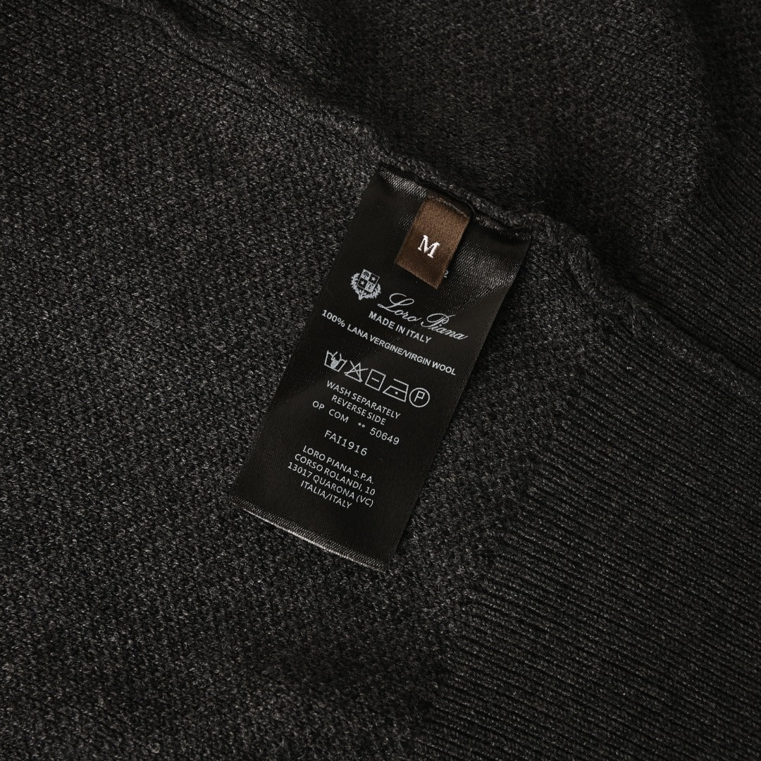 Crest Full-Zip Charcoal Grey