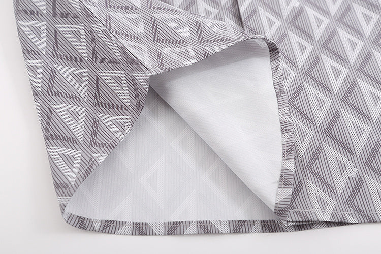 CD Diamond Silk Shirt Brown Grey