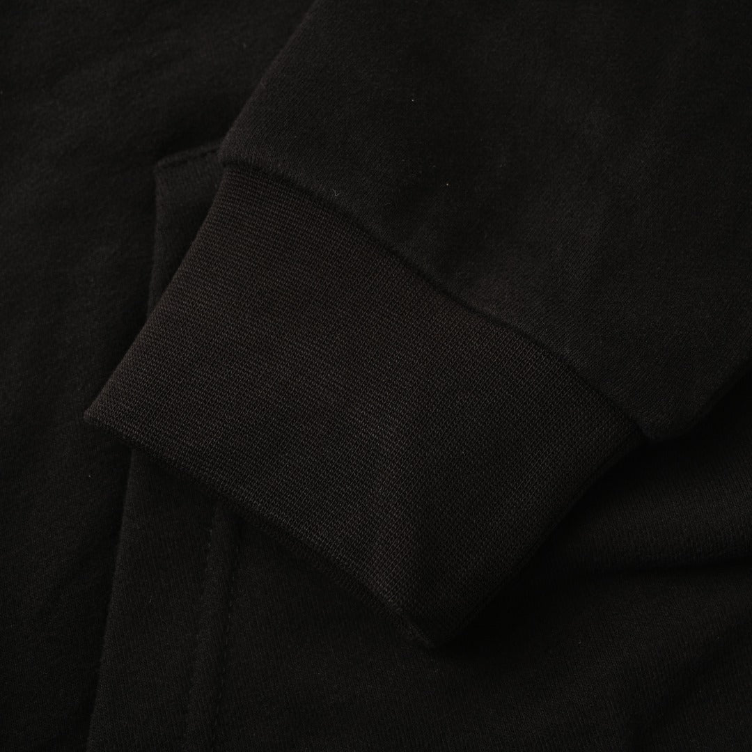 Printed Hoodie Black