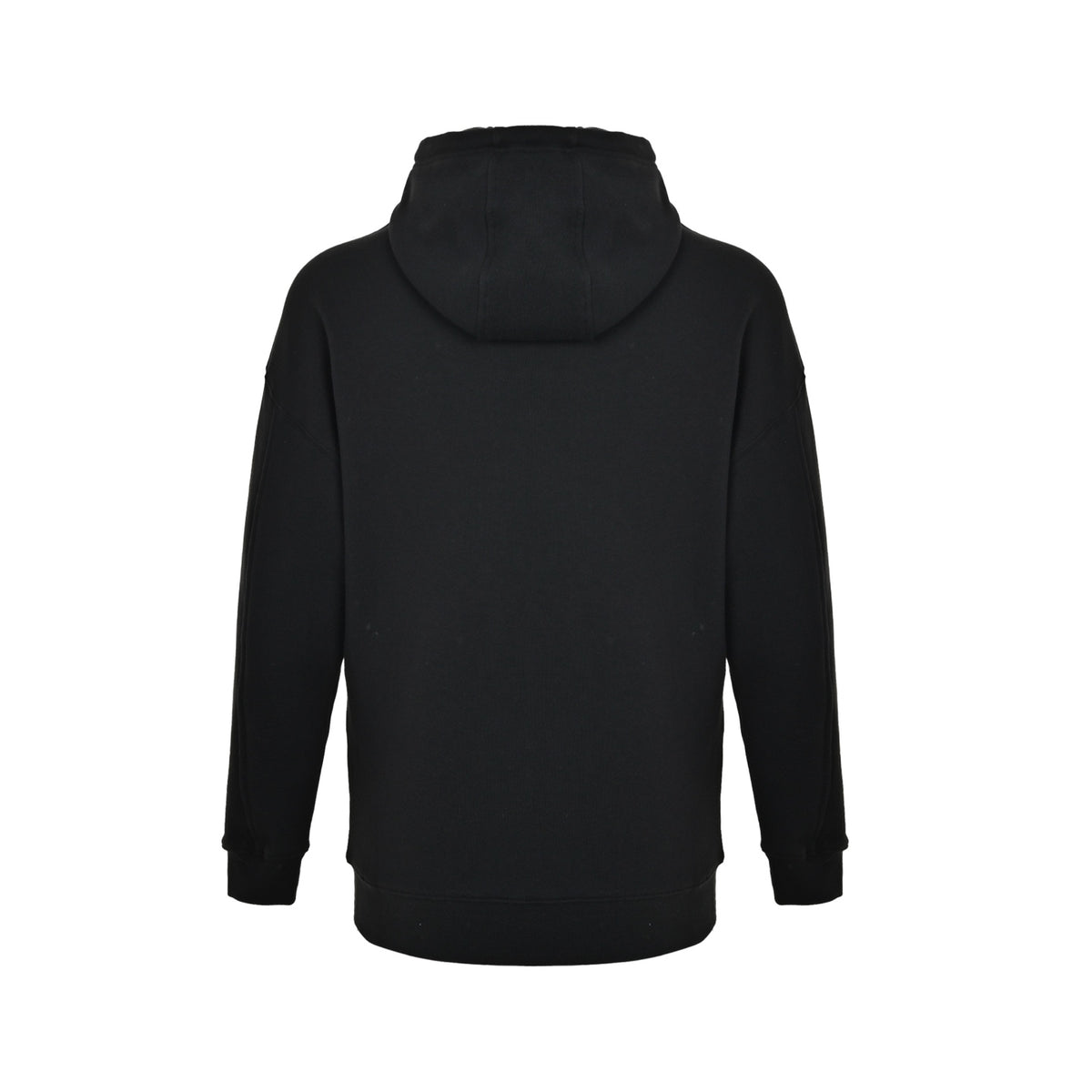 Flamenco Leather-Drawstring Hoodie Black