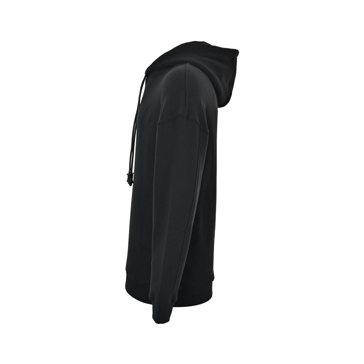 Flamenco Leather-Drawstring Hoodie Black