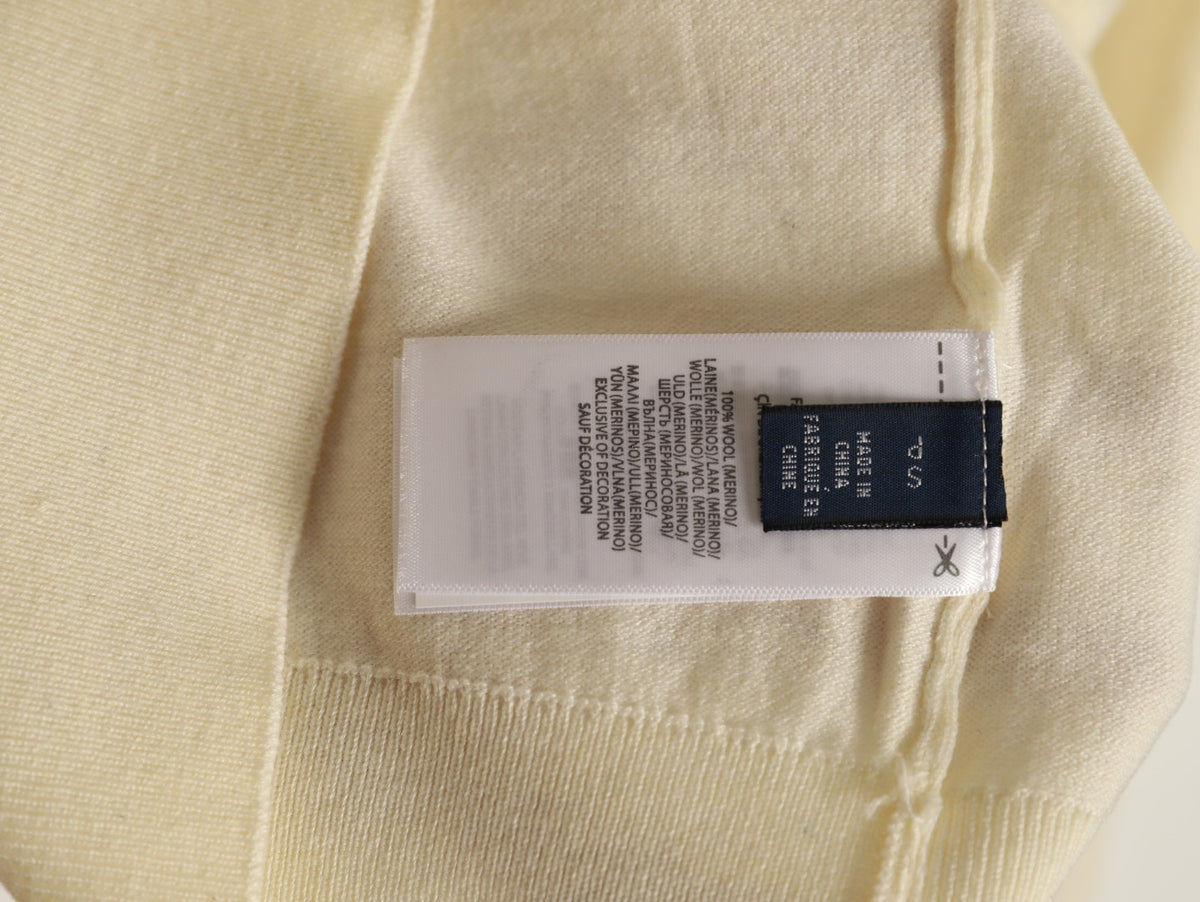 Stretch Cotton-Blend Crewneck Cardigan Cream