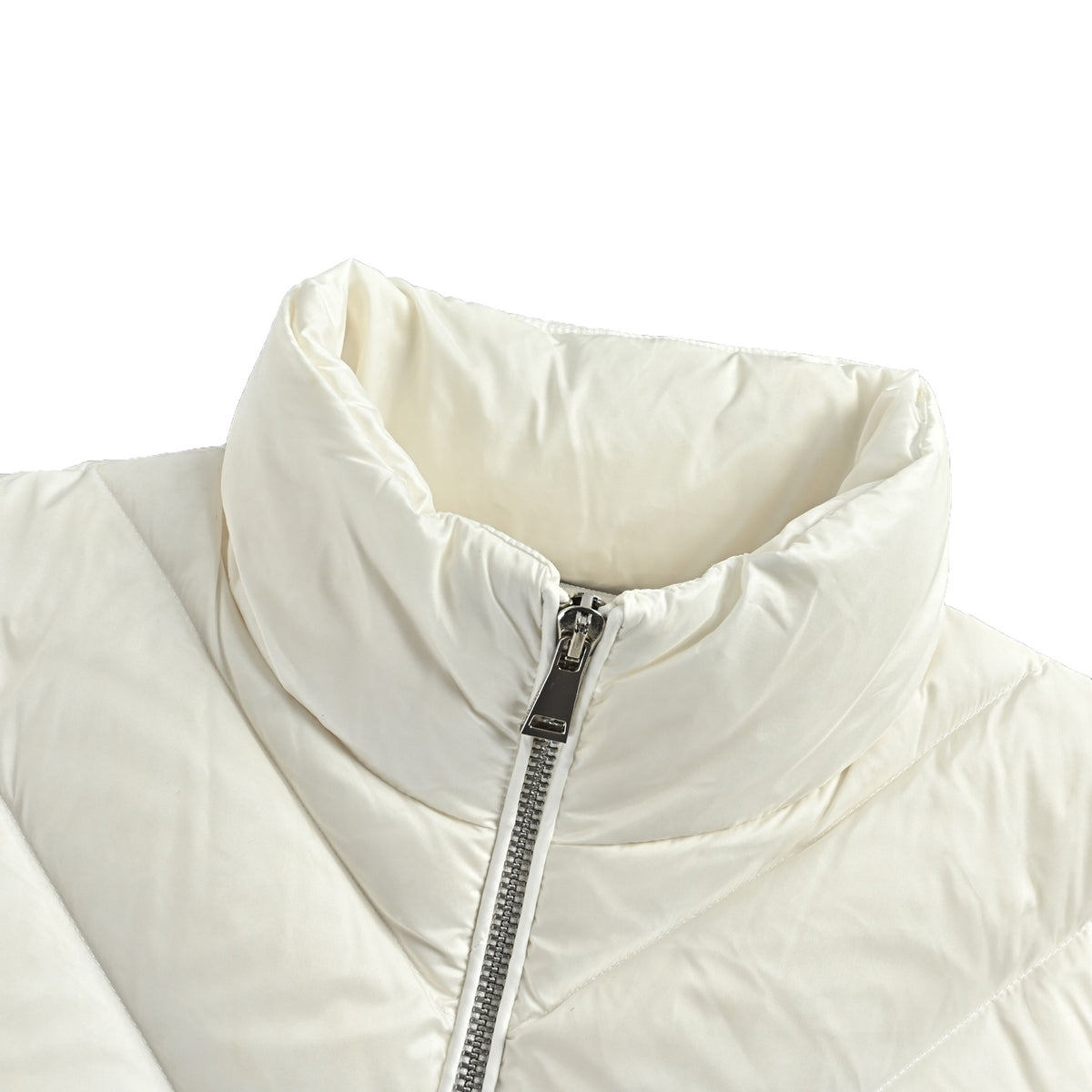 Quilted Down Knit White