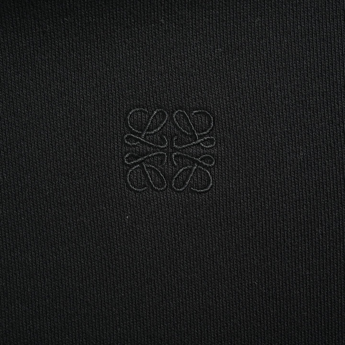 Flamenco Leather-Drawstring Hoodie Black