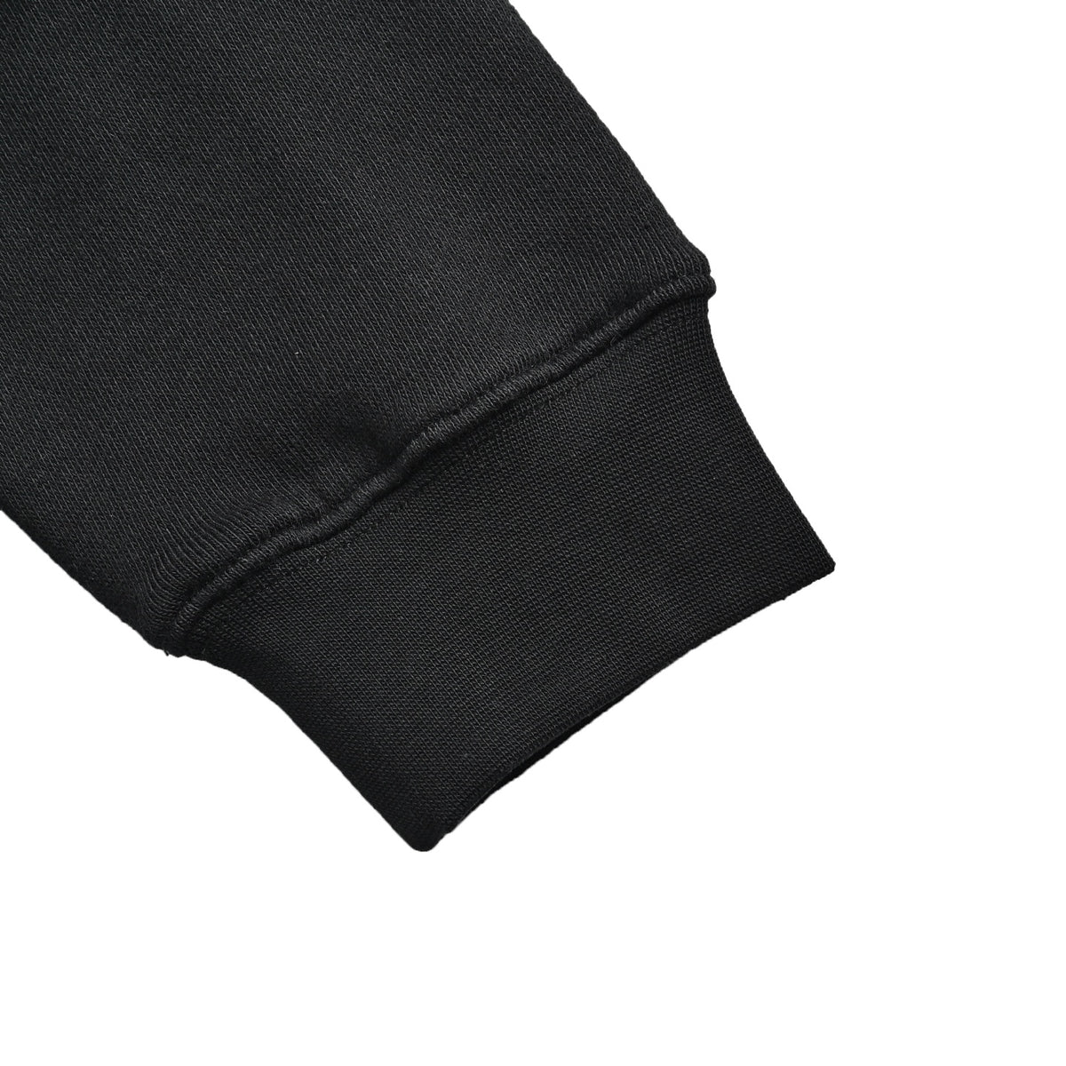 Flamenco Leather-Drawstring Hoodie Black