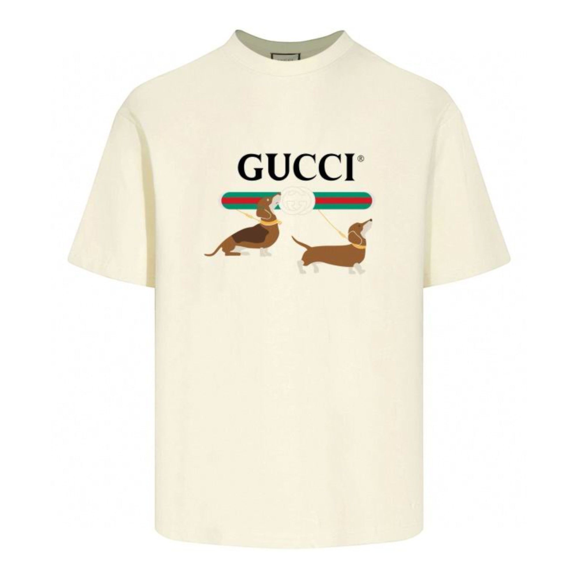 Dachshund Stripe Graphic Ivory
