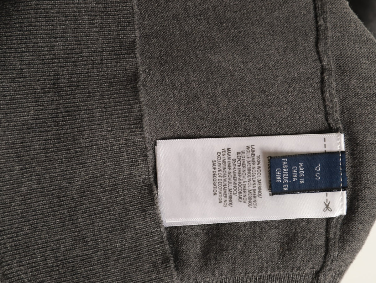 Stretch Cotton-Blend Crewneck Cardigan Grey
