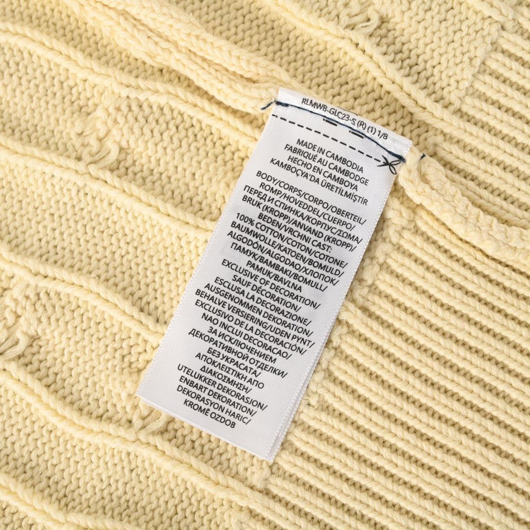 Cable-Knit Cotton Hooded Sweater Cream