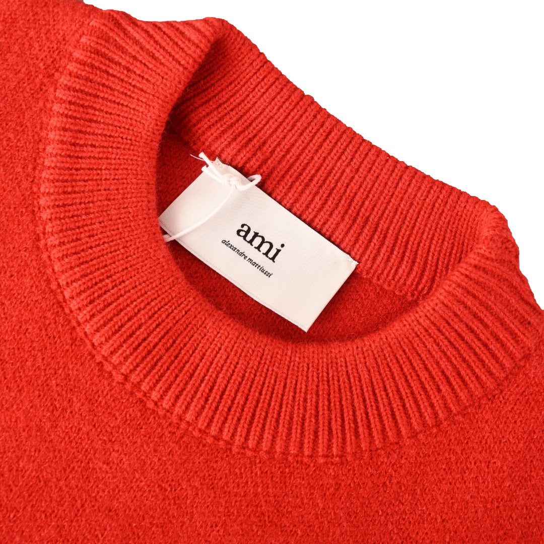 Ami de Coeur Holiday Intarsia Red