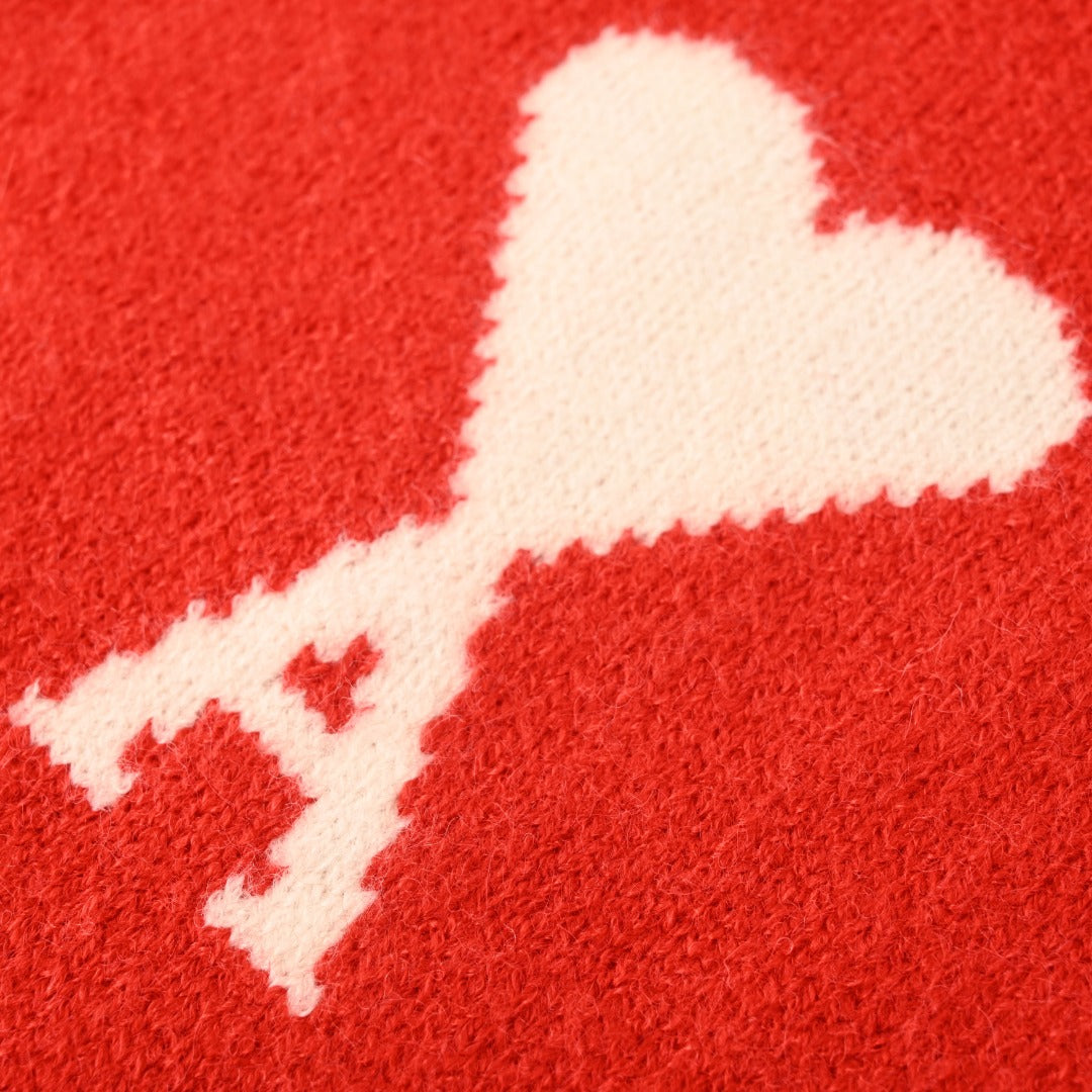 Ami de Coeur Holiday Intarsia Red
