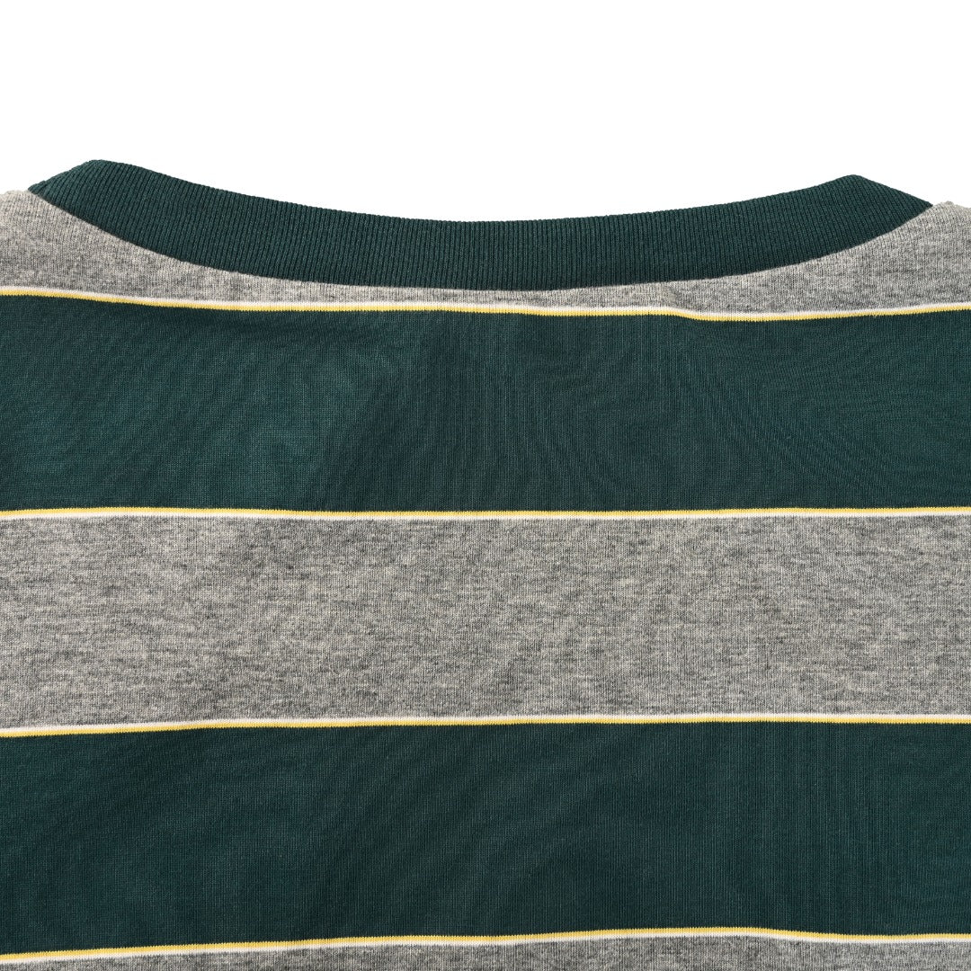 Striped Jersey Bottle Green & Grey
