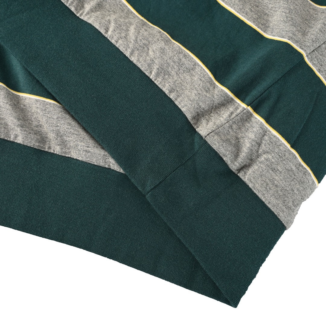 Striped Jersey Bottle Green & Grey