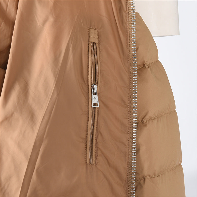 Vermeille Hooded Short Down Beige
