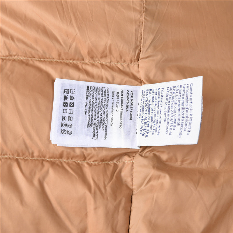 Vermeille Hooded Short Down Beige