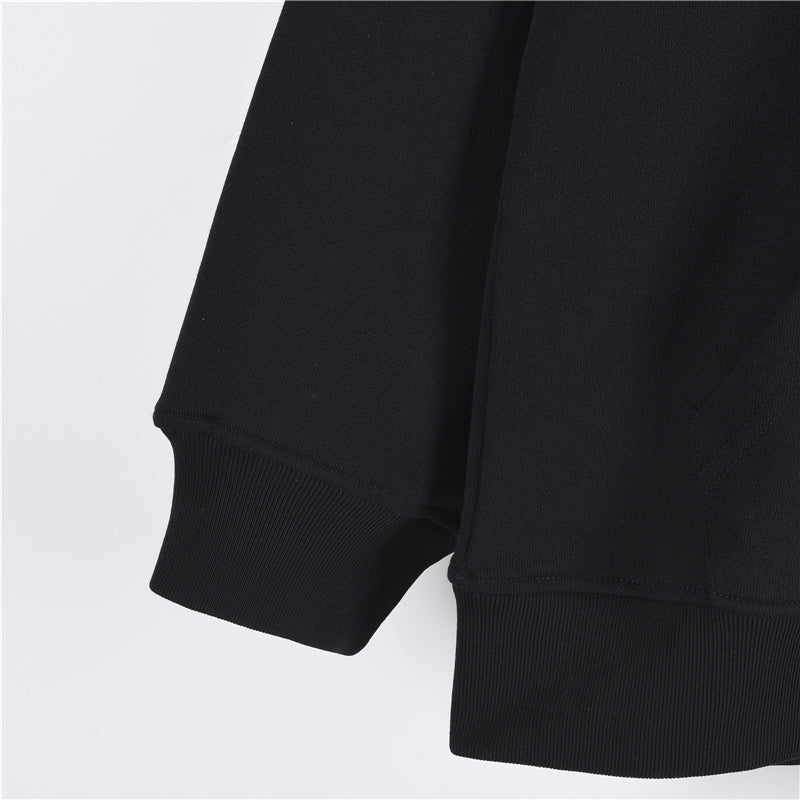 Logo Cotton Sweatshirt Black