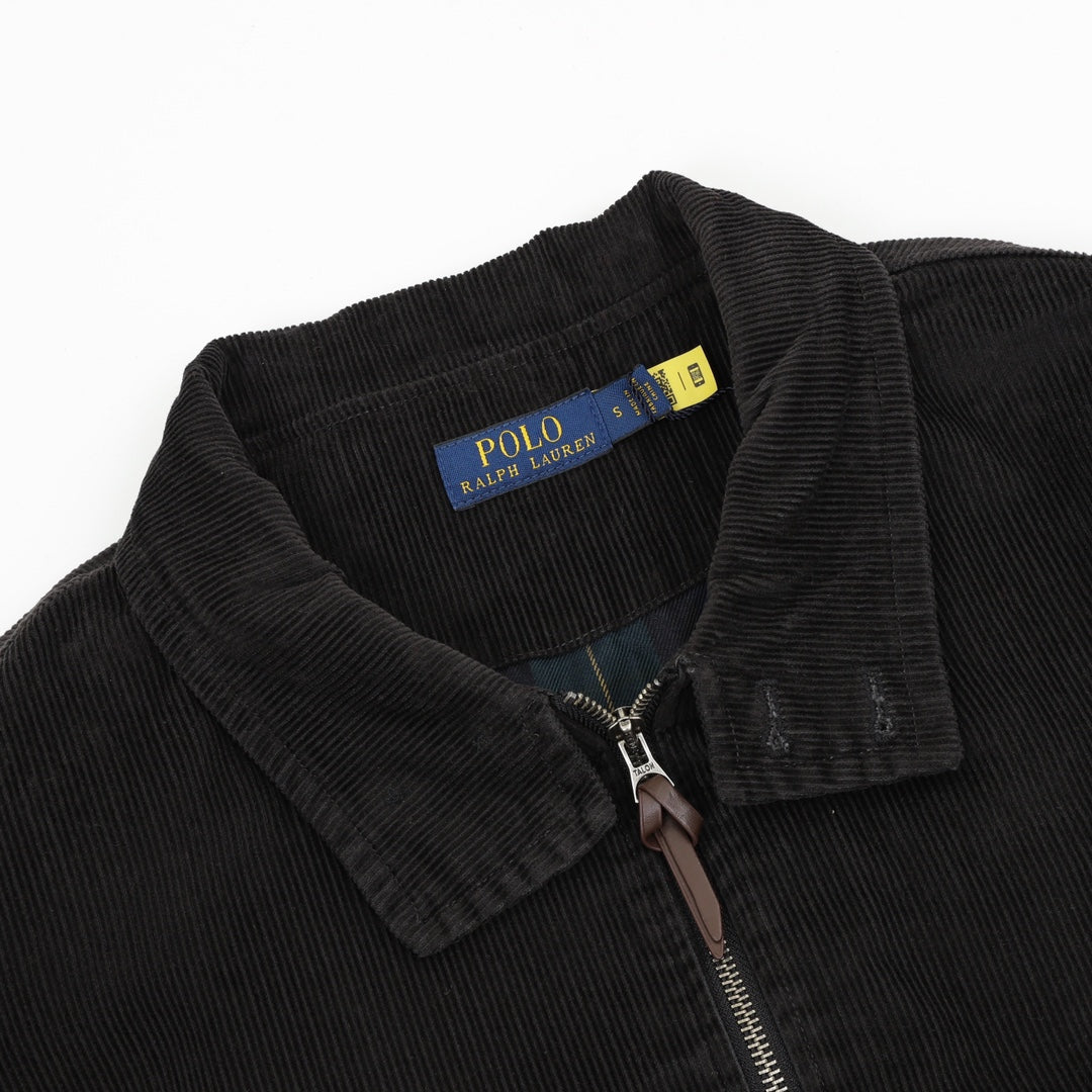 Corduroy Harrington Jacket Black
