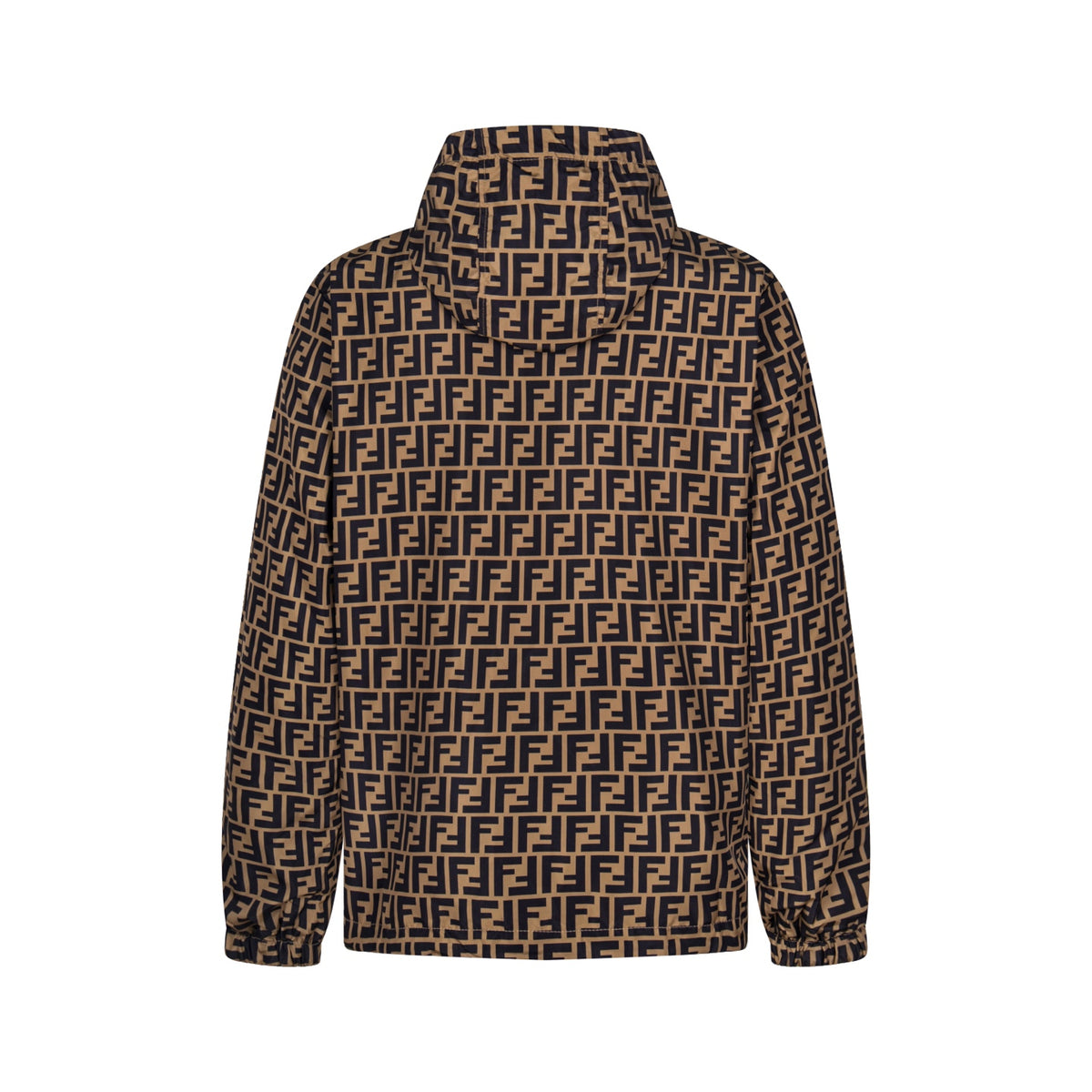 Reversible FF Monogram Windbreaker Brown / Black