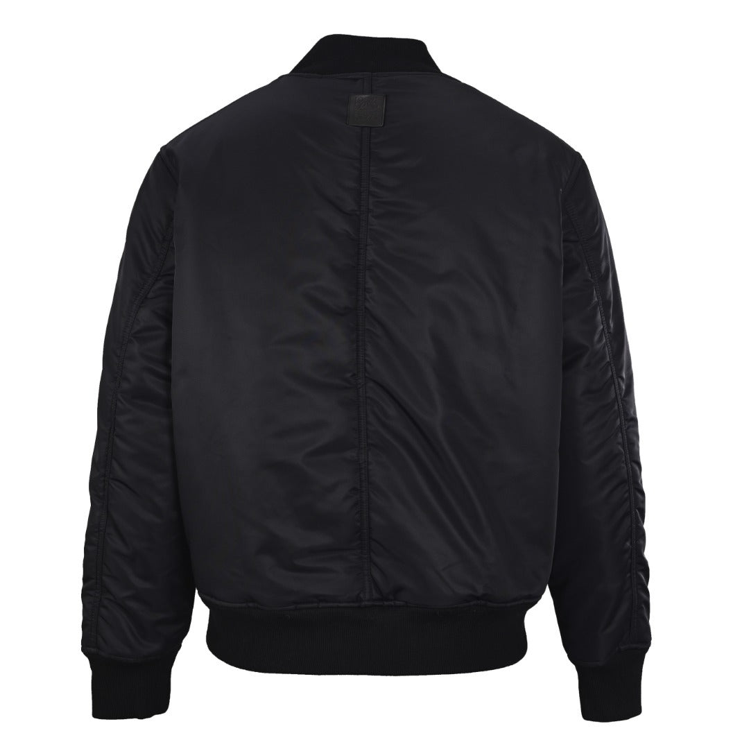 Padded Hook-Fastening Bomber Black