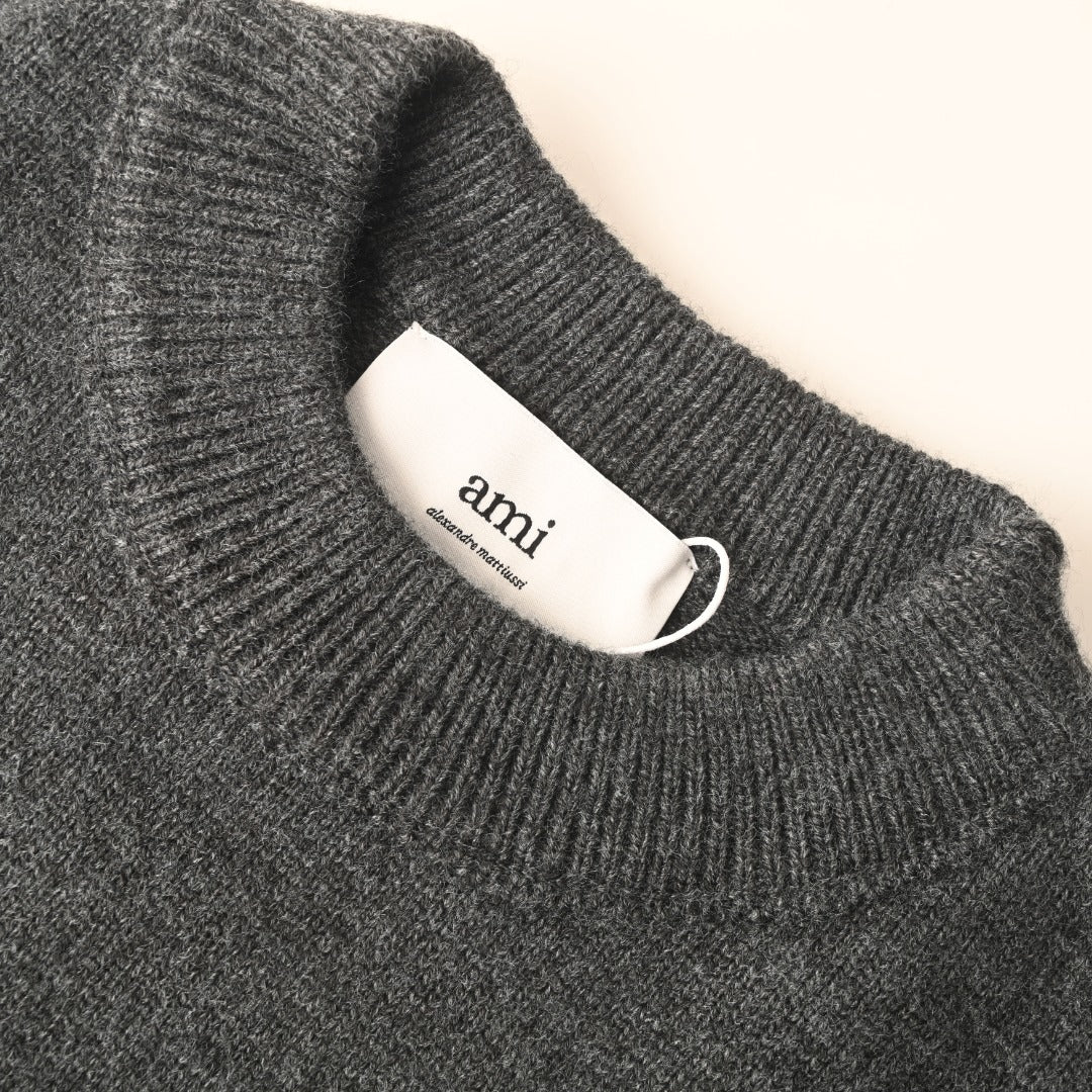 Ami de Coeur Intarsia Heather Grey